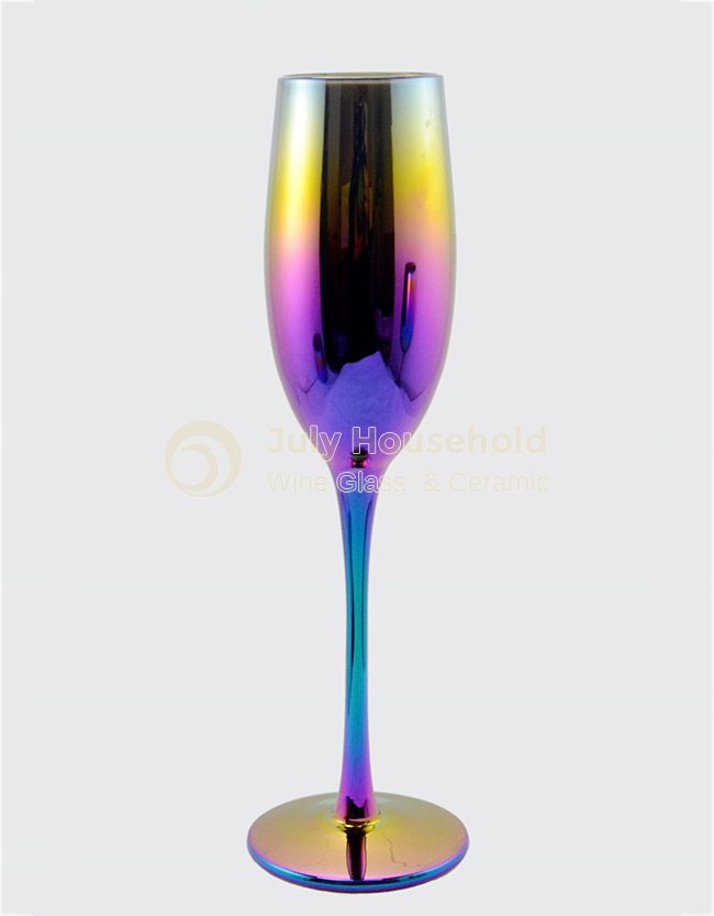 Iridescent Rainbow Colorful Wine Glasses Oil Slick Glass Gift Glass Birthday Party Wedding