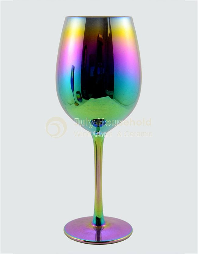 Iridescent Rainbow Colorful Wine Glasses Oil Slick Glass Gift Glass Birthday Party Wedding