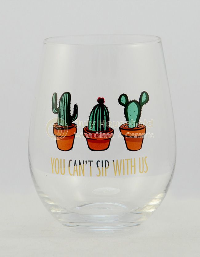 Stemless Wine Glass Perfect for Anniversary
