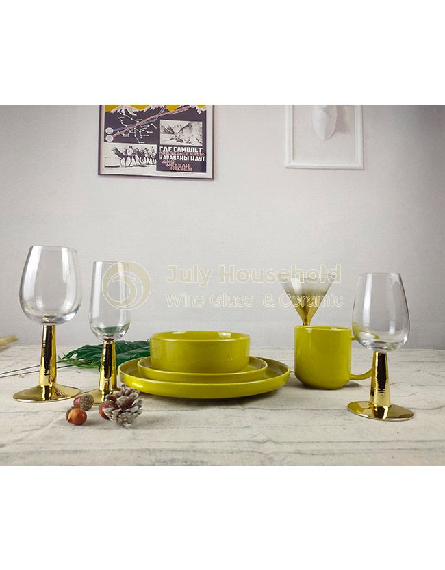 Christmas Tableware & Wine Glass Dining Dinnerware Set Drinkingware