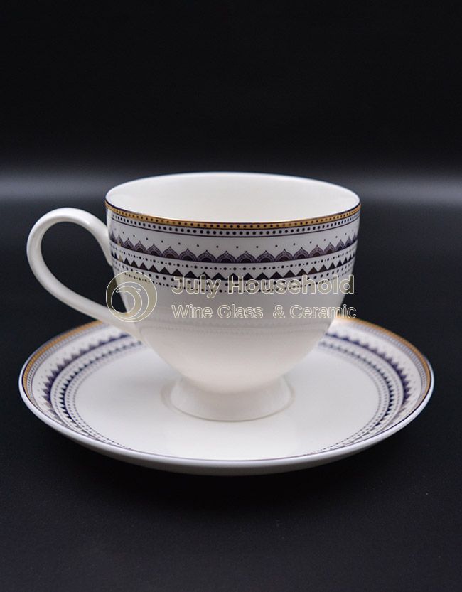 220CC  Fine Bone China Coffee Cups And Saucers Ceramic Tea Cup Sets
