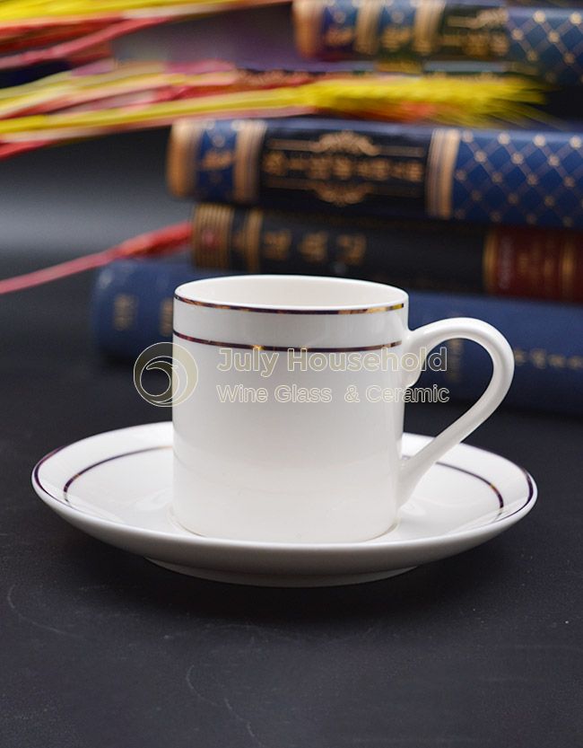 High quality Custom design 220ml ceramic cup of coffee tea cup and saucer cup