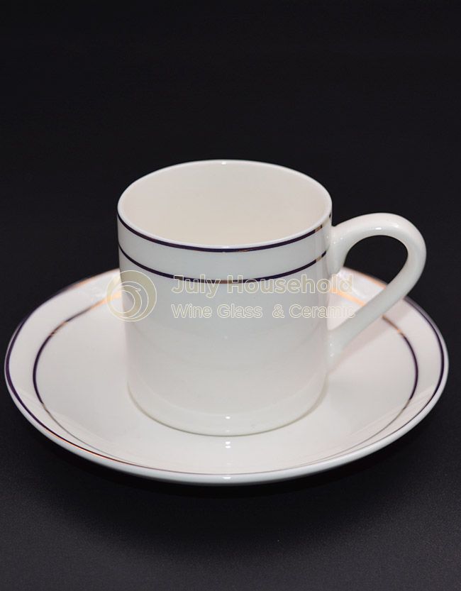 High quality Custom design 220ml ceramic cup of coffee tea cup and saucer cup