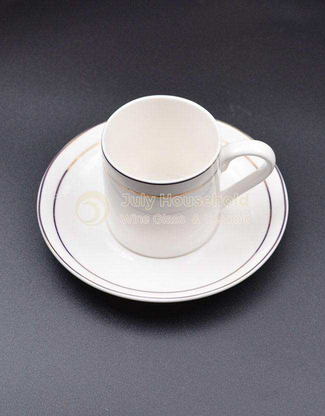 High quality Custom design 220ml ceramic cup of coffee tea cup and saucer cup