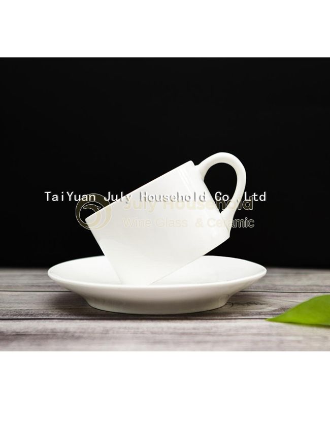 Porcelain Tea Cups with saucers 240ml/8zset of 2, set of 4, set of 6