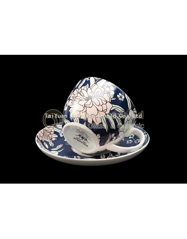 China Custom Printed Tea Cup Sets 8oz